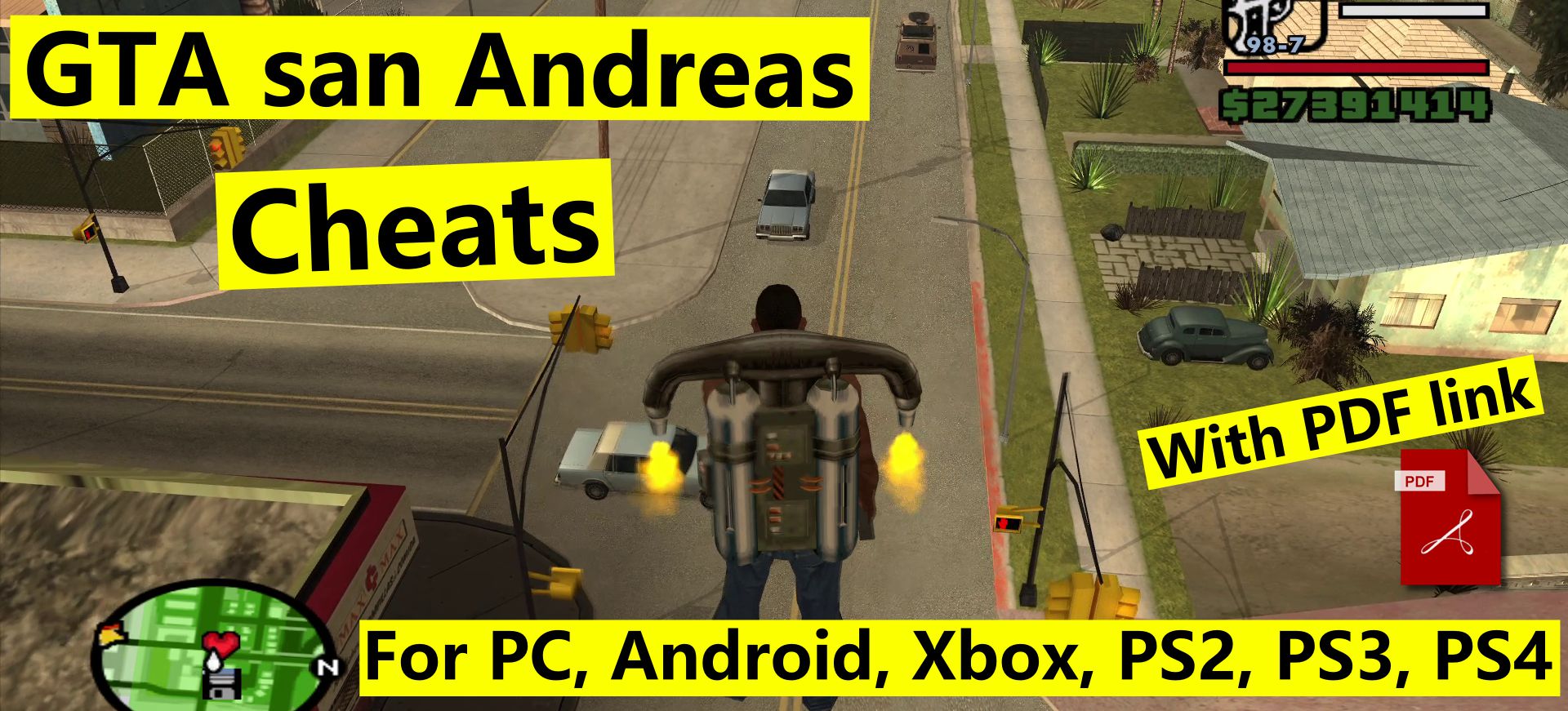 Wissen Handvol Maak avondeten GTA San Andreas cheats – For PC, Android, Xbox, PS2, PS3, PS4