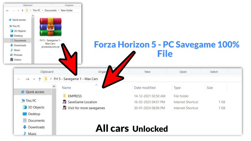 Forza Horizon 5 PC Savegame file -100%